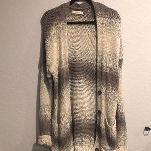 Abercrombie and Fitch ombré sweater/heavy cardigan